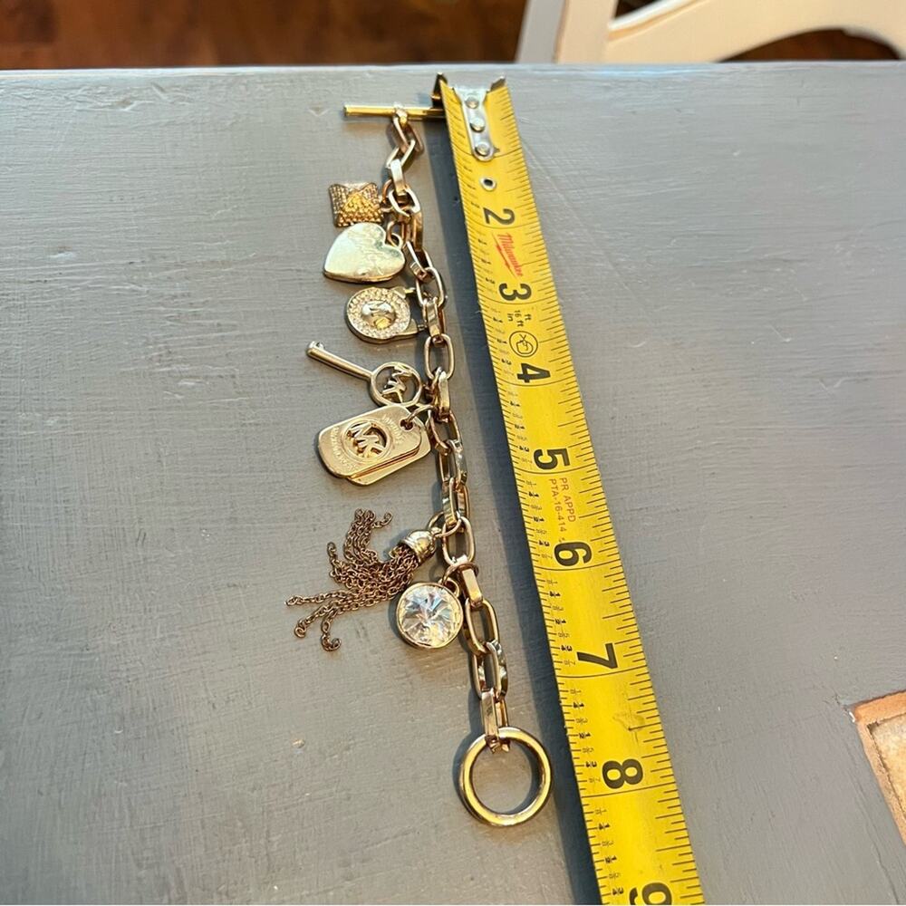 Michael Kors Gold Tone Charm Bracelet - Picture 6 of 7